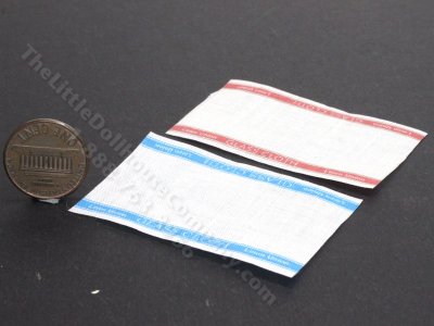 (image for) Miniature Traditional Tea Towel for Dollhouses