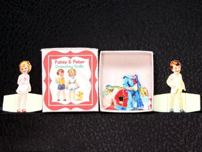 (image for) Miniature Dressable Peter and Patsy Paper Dolls