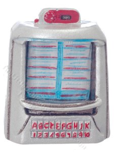 (image for) Miniature 1950's Style Table Jukebox for Dollhouses