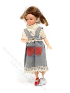 (image for) As-Is 1/18th Scale Brunette Girl