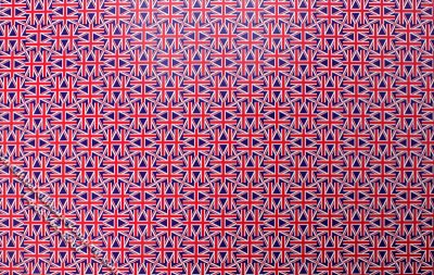 (image for) Large Size Union Jack Miniature Wallpaper for Dollhouses