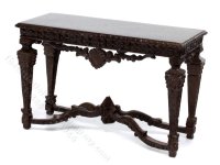 (image for) Miniature Carved Walnut Table