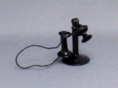 (image for) Vintage Dollhouse Antique Phone