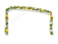 (image for) Miniature Double Door Garland with Baubles