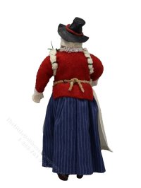 (image for) Handcrafted Vintage Miniature Woman in Welsh Dress