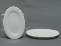 (image for) Miniature White Ceramic Oval Plate