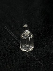 (image for) Miniature Ridged Glass Decanter for Dollhouses