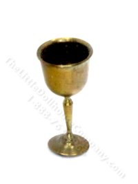 (image for) Miniature Vintage Brass Chalice for Dollhouses