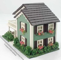 (image for) Assembled 1:144 Scale Summer House Dollhouse