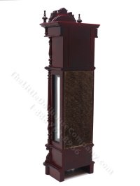(image for) Miniature Mahogany Battery Operated Chippendale Revival Clock