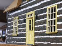 (image for) Assembled Wood Log Cabin Dollhouse