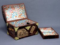 (image for) Vintage Miniature Travel Trunk for Dollhouses