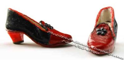 (image for) Miniature Leather Ladies Shoes by Judith Blondell for Dollhouses