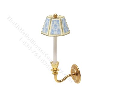 (image for) Miniature Non Electric Wall Sconce for Dollhouses - Blue