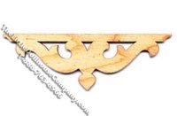 (image for) Unfinished Laser Cut Gingerbread for Dollhouse Scale Models