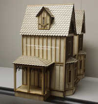 (image for) Half Scale Kristiana Tudor Laser Cut Dollhouse Kit