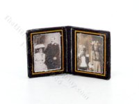 (image for) Miniature Double Photo Frame for Dollhouses