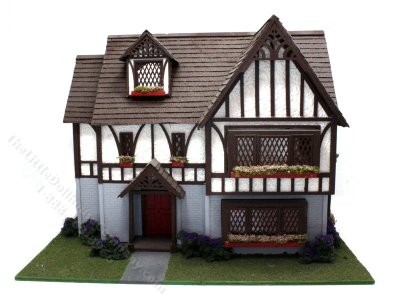 (image for) 1:48 Scale Assembled Tudor Dollhouse