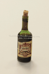 (image for) Miniature Corked Glass Bottle of Pinot Noir