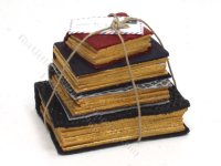 (image for) Miniature Four Book Stack Bound in Twine