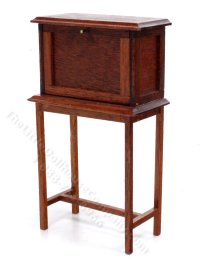(image for) Miniature Walnut Shipper's Desk for Dollhouses