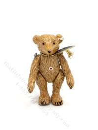 (image for) Miniature Hantel Pewter Teddy Bear for Dollhouses