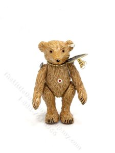 (image for) Miniature Hantel Pewter Teddy Bear for Dollhouses