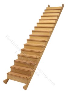 (image for) Miniature Straight Staircase for Dollhouses