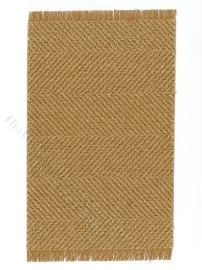 (image for) Miniature Beige Chevron Rug for Dollhouses