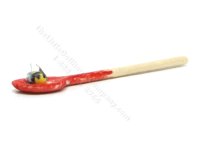 (image for) Miniature Bee on Wooden Spoon by Charlotte Willmott