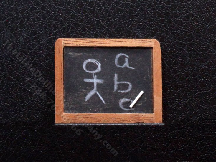 (image for) Miniature Slate Board for Dollhouses