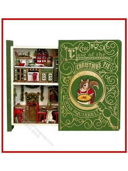 (image for) 1:48 Scale Miniature Secret Book Kit - Cat & Mouse Detective Agency - THE CASE OF THE CHRISTMAS PIE