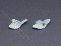 (image for) Miniature Sparkly Blue Lace Slippers for Dollhouses