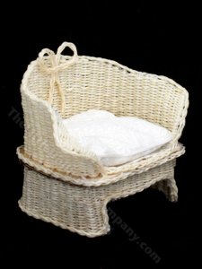 (image for) Miniature Natural Wicker Chair for Dollhouses