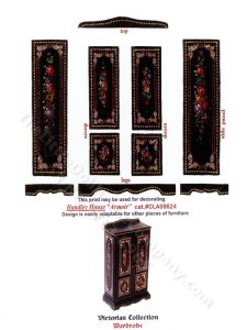 (image for) Custom Designed Decals - Victorian Wardrobe