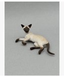 (image for) Miniature Siamese Cat Laying On Side by Karl Blindheim