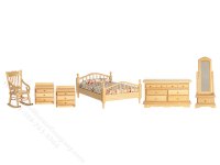 (image for) Miniature Oak Bedroom Set (6pc)