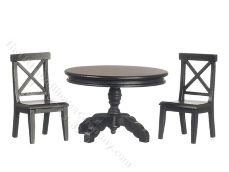 (image for) Miniature Dining Table Set for Dollhouses (3pc)