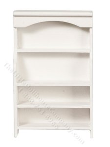 (image for) Miniature White Bathroom Cabinet for Dollhouses
