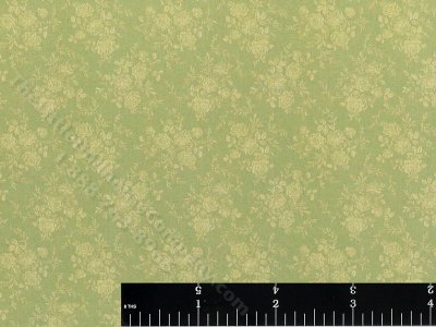 (image for) Miniature Green Floral Wallpaper