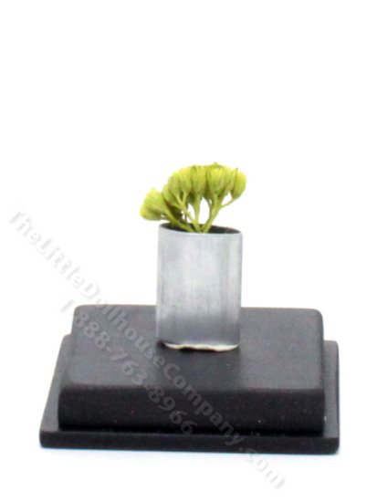 (image for) Miniature Aluminum Vase with Flowers by PRD Miniatures