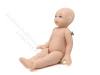 (image for) Miniature Porcelain Baby Doll for Dollhouses