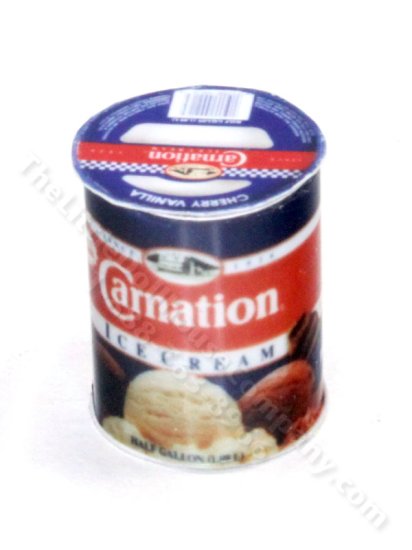 (image for) Miniature Tub of Vanilla Ice Cream for Dollhouses