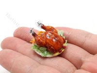 (image for) Miniature Roast Chicken Platter for Dollhouses