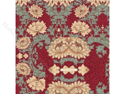 (image for) 1/2 Scale William Morris Wallpaper for Dollhouses