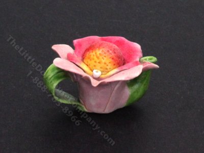 (image for) Dollhouse Miniature Pink Amaryllis Teapot