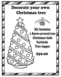 (image for) Miniature Decorate your own Christmas Tree kit