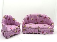 (image for) Miniature Purple Sofa and Chair