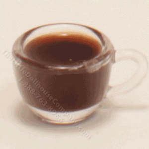 (image for) Miniature Transparent Cup of Coffee
