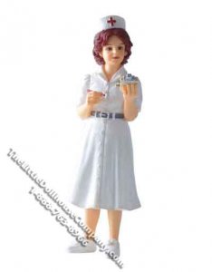 (image for) 1/12 Scale Nurse Resin Doll for Dollhouses